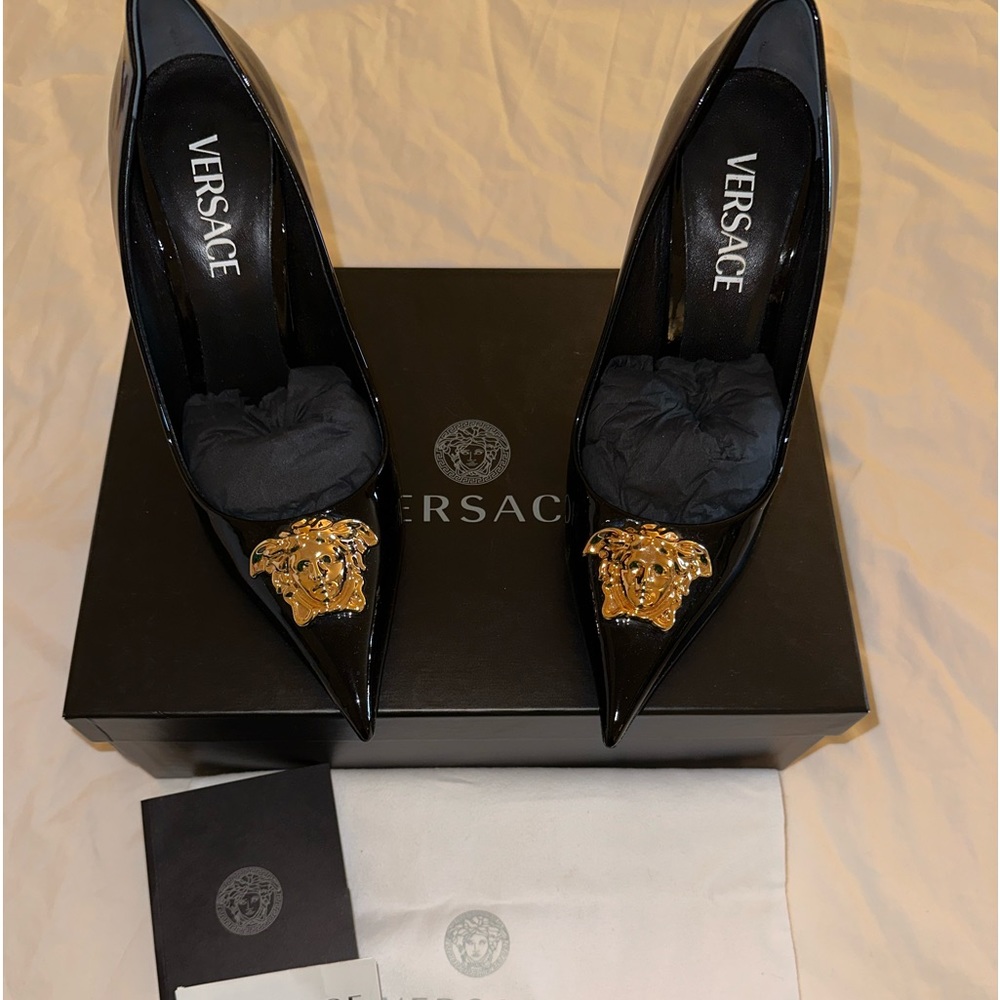 Versace Medusa heels